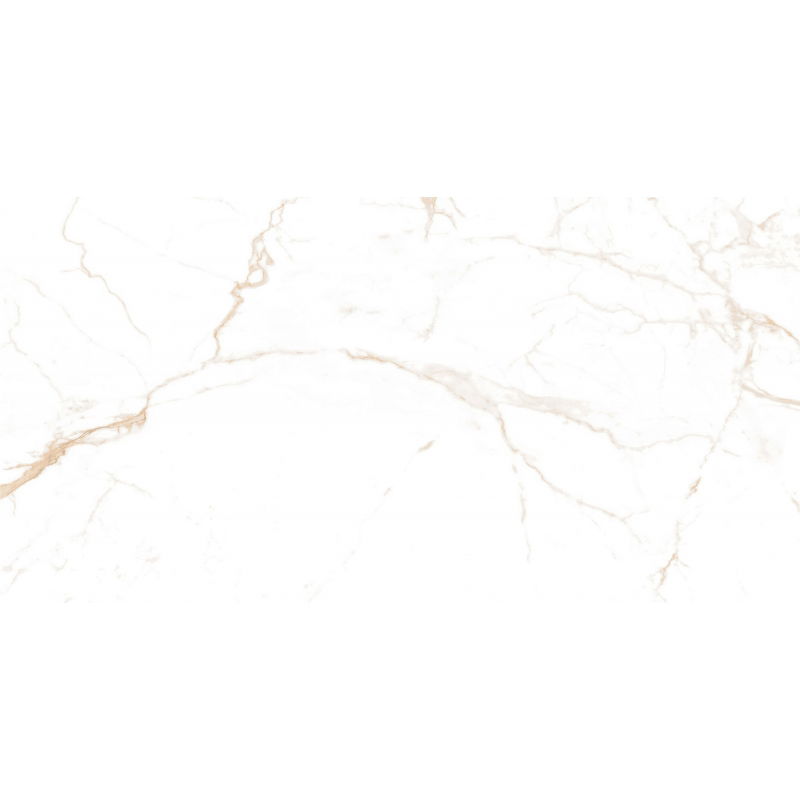 Mexen Noor Satnario Gold Glazed Rectified Porcelain Tile Sample G1, 120 x 60 cm, Gloss Floor-Wall Tile - TL105-01-S
