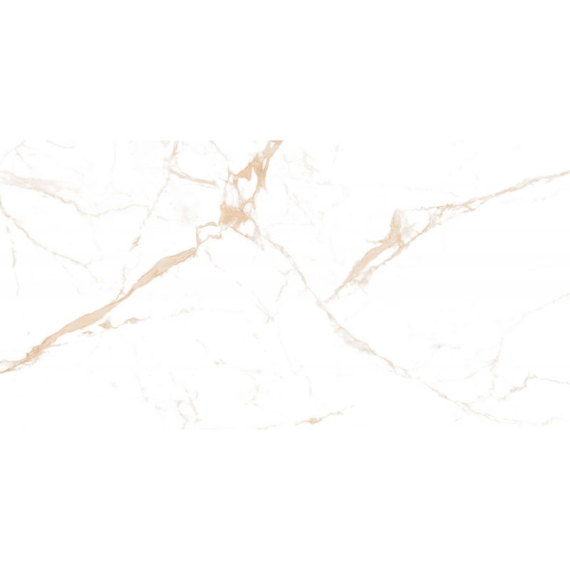 Mexen Noor Satnario Gold Glazed Rectified Porcelain Tile Sample G1, 120 x 60 cm, Gloss Floor-Wall Tile - TL105-01-S