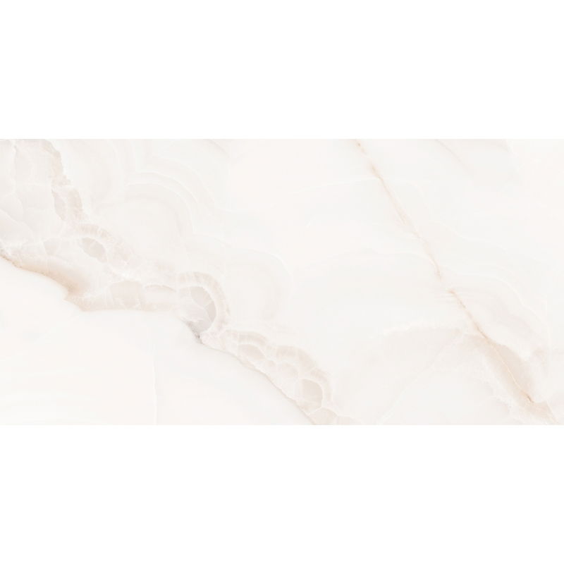 Mexen Onyx White Sample of Rectified Glazed Porcelain Tile G1, Floor-Wall Tile, Gloss - TL106-01-S