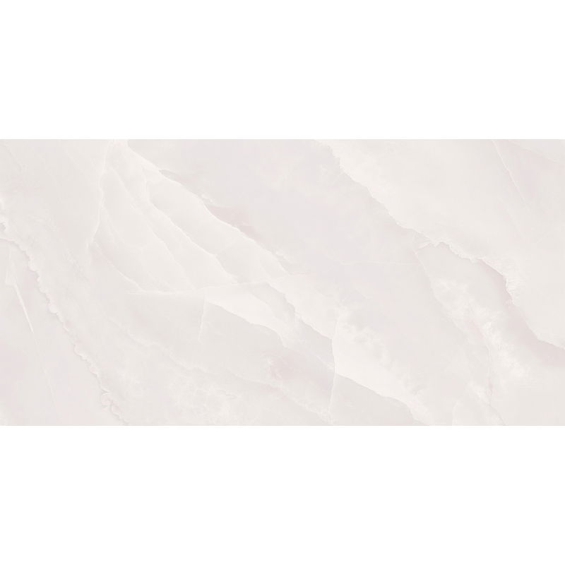Mexen Polano White glazed rectified stoneware sample G1, floor-wall tile, glossy - TL108-04-S