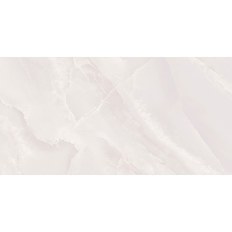 Mexen Polano White glazed rectified stoneware sample G1, floor-wall tile, glossy - TL108-04-S