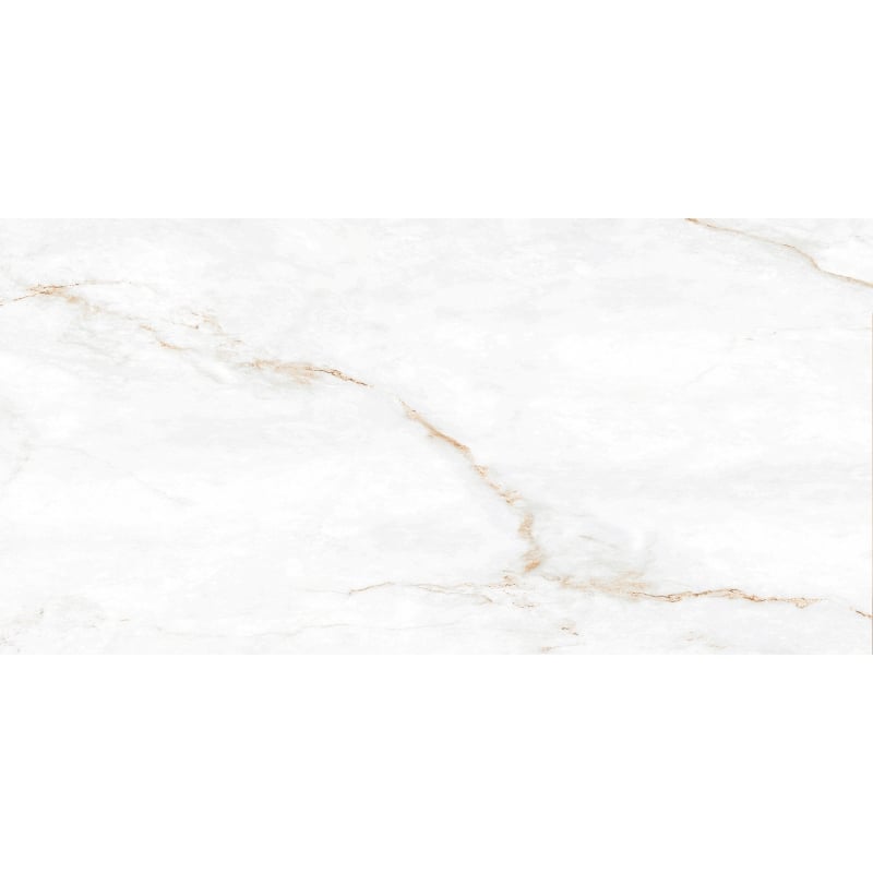 Mexen Brakel White glazed rectified G1 gres sample, floor and wall tile, gloss - TL110-01-S