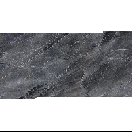 Mexen Eternity Black glazed rectified stoneware sample tile G1, floor-wall tile, glossy - TL112-02-S