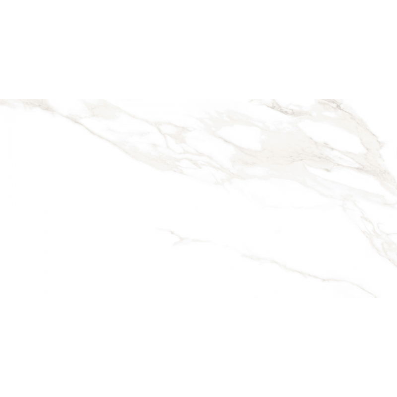 Mexen Luton Bianco glazed rectified porcelain tile sample. Floor-wall tile, glossy - TL113-00-S