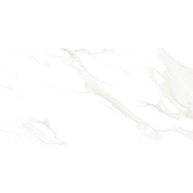 Mexen Luton Bianco glazed rectified porcelain tile sample. Floor-wall tile, glossy - TL113-00-S