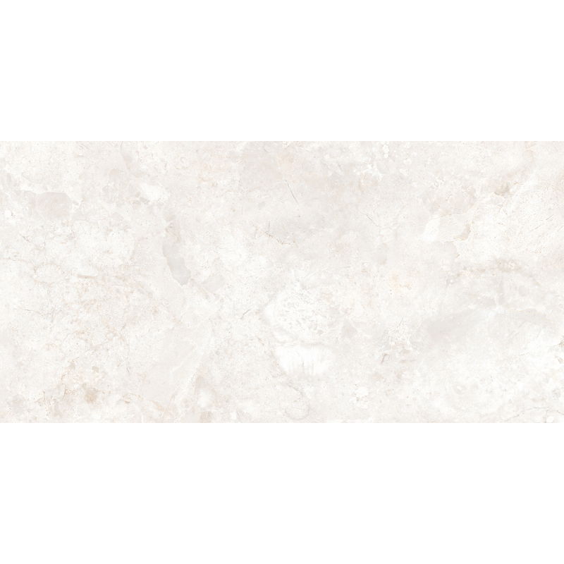 Mexen Tubac Bianco glazed rectified porcelain tile sample G1, floor-wall tile, gloss - TL118-01-S