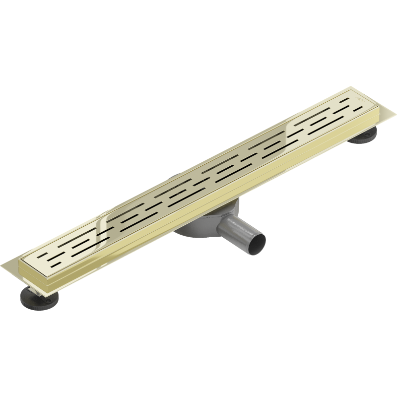 Mexen Flat 360° M01 50 cm Rotating Linear Drain, Gold - 1520050-40