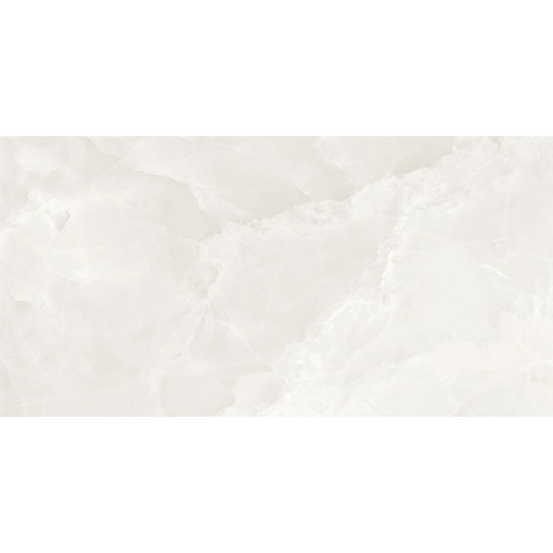 Mexen Valga Bianco glazed rectified porcelain tile sample G1, floor-wall tile, glossy - TL122-01-S