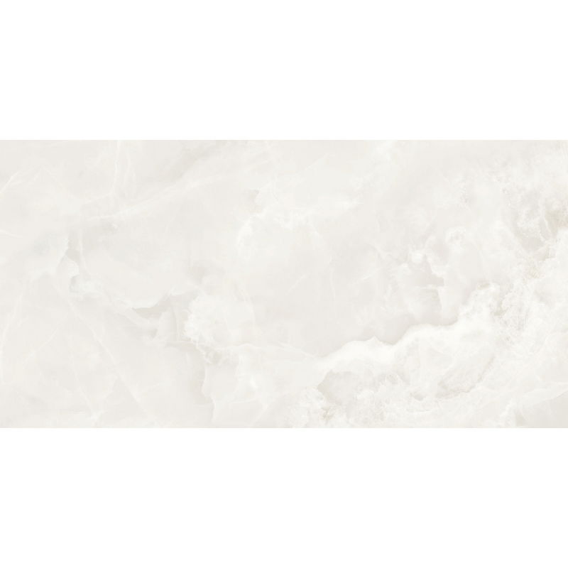 Mexen Valga Bianco glazed rectified porcelain tile sample G1, floor-wall tile, glossy - TL122-01-S