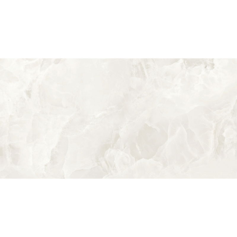Mexen Valga Bianco sample of glazed rectified tile G1, floor-wall tile 120 x 60 cm, gloss - TL122-01-S