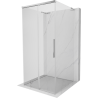 Mexen Rox-3S L 3-wall sliding shower enclosure 100 x 100 cm, transparent, chrome - 8C2L-100-100-01-00-3S