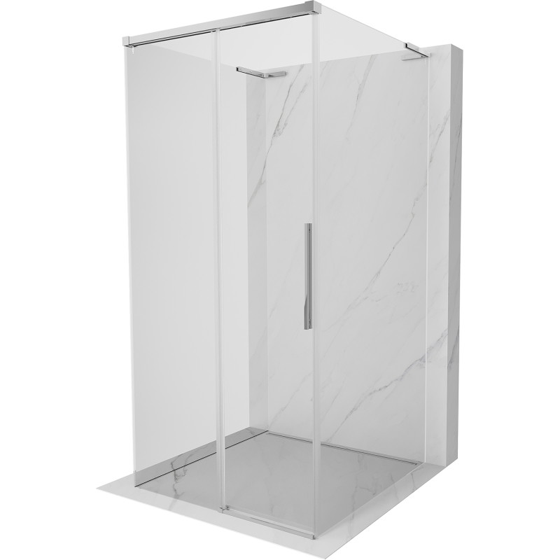 Mexen Rox-3S L 3-sided sliding shower cabin 120 x 120 cm, transparent, chrome - 8C2L-120-120-01-00-3S