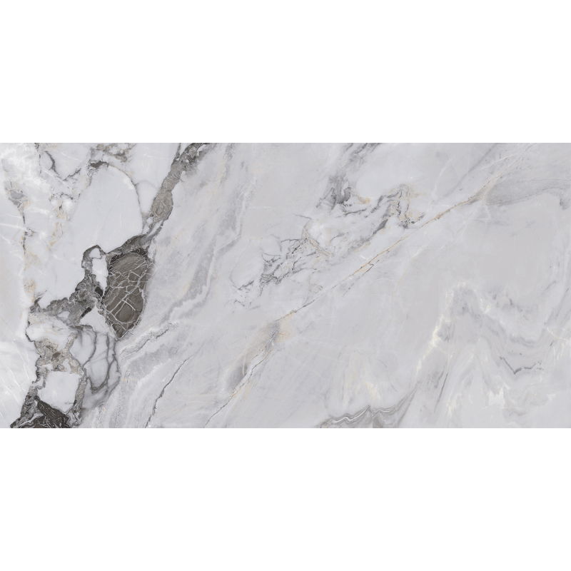 Mexen Limos Grey Sample of Glazed Rectified Gres Tile G1, Floor and Wall Tile, Glossy - TL127-01-S