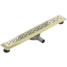 Mexen Flat 360° M01 swivel linear drain 60 cm, Gold - 1520060-40