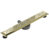 Mexen Flat 360° M01 swivel linear drain 60 cm, Gold - 1520060-40