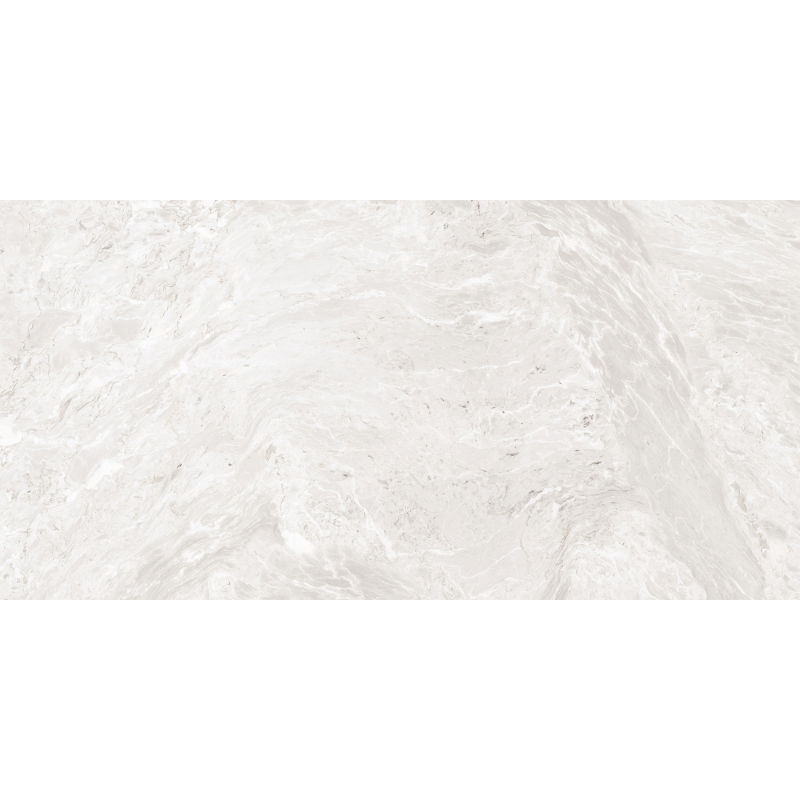 Mexen Iconic Bianco sample of glazed rectified stoneware G1, floor-wall tile 120 x 60 cm, gloss - TL128-00-S
