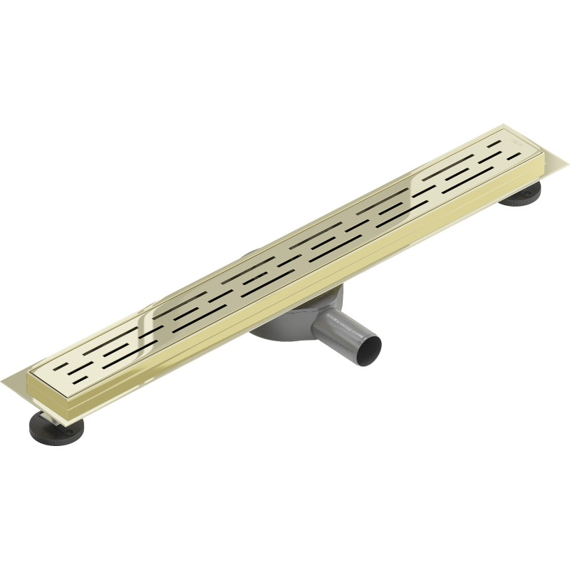 Mexen Flat 360° M01 Rotary Linear Drain 70 cm, Gold - 1520070-40