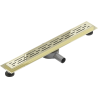 Mexen Flat 360° M01 swivel linear drain 70 cm, Gold - 1520070-40