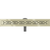 Mexen Flat 360° M01 swivel linear drain 70 cm, Gold - 1520070-40