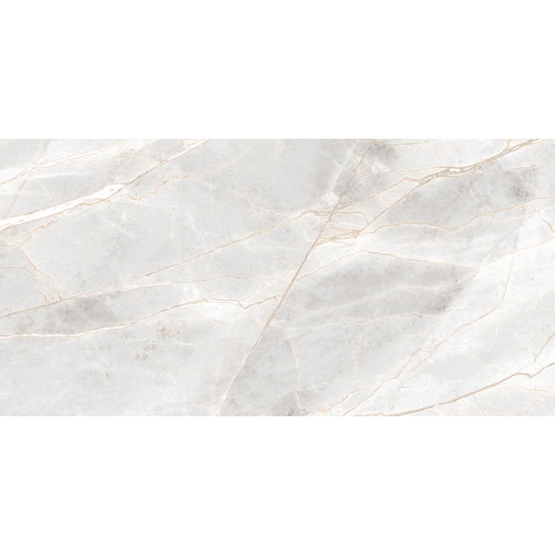 Mexen Cressida White glazed rectified gres sample. G1, floor and wall tile 120 x 60 cm, gloss - TL135-01-S
