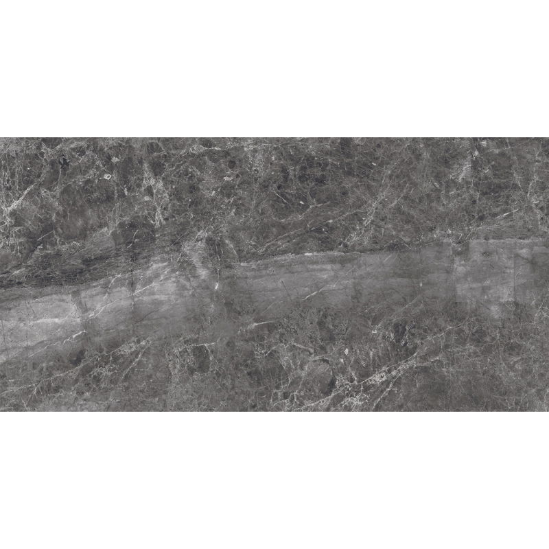 Mexen Quetta Nero glazed rectified G1 stoneware sample, floor-wall tile, glossy - TL136-03-S