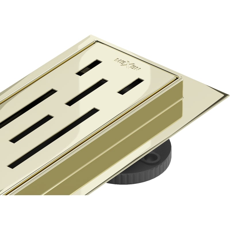 Mexen Flat 360° M01 rotational linear drain 100 cm, gold - 1520100-40
