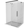 Mexen Rox-3S L 3-wall sliding shower enclosure 95 x 100 cm, transparent, black - 8C2L-095-100-70-00-3S