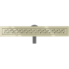 Mexen Flat 360° M12 swivel linear drain 50 cm, Gold - 1521050-40