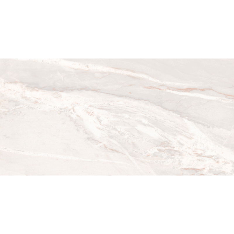 Mexen Resh Bianco sample of glazed rectified porcelain stoneware, floor-wall tile 120 x 60 cm, gloss - TL143-00-S