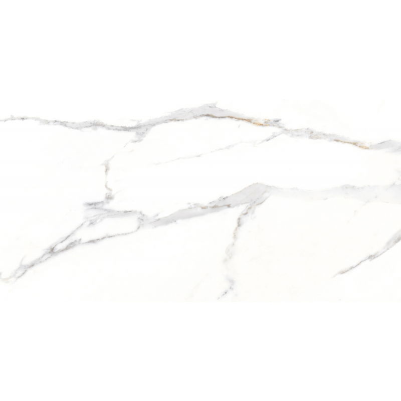 Mexen Agata White sample of glazed rectified gres tile G1, floor-wall tile 120 x 60 cm, gloss - TL144-00-S