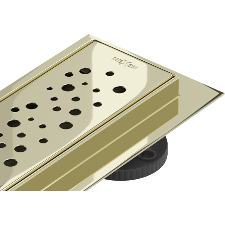 Mexen Flat 360° M12 60 cm Swivel Linear Drain, Gold - 1521060-40