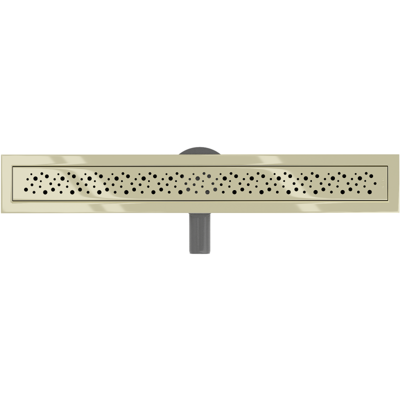 Mexen Flat 360° M12 rotary linear drain 70 cm, gold - 1521070-40