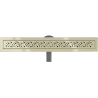 Mexen Flat 360° M12 rotary linear drain 70 cm, gold - 1521070-40