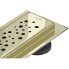 Mexen Flat 360° M12 rotary linear drain 70 cm, gold - 1521070-40