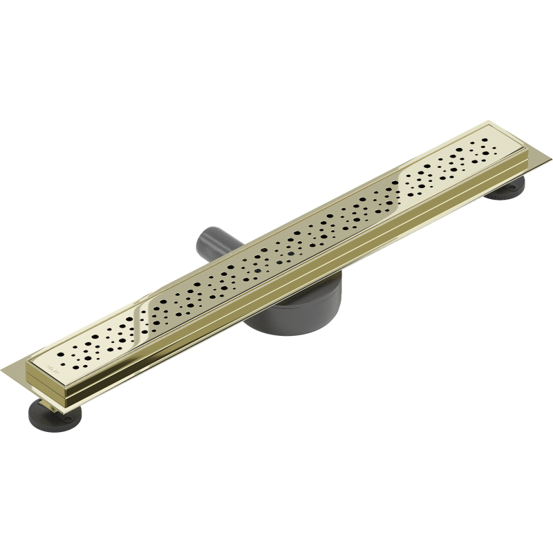 Mexen Flat 360° M12 rotary linear drain 70 cm, gold - 1521070-40