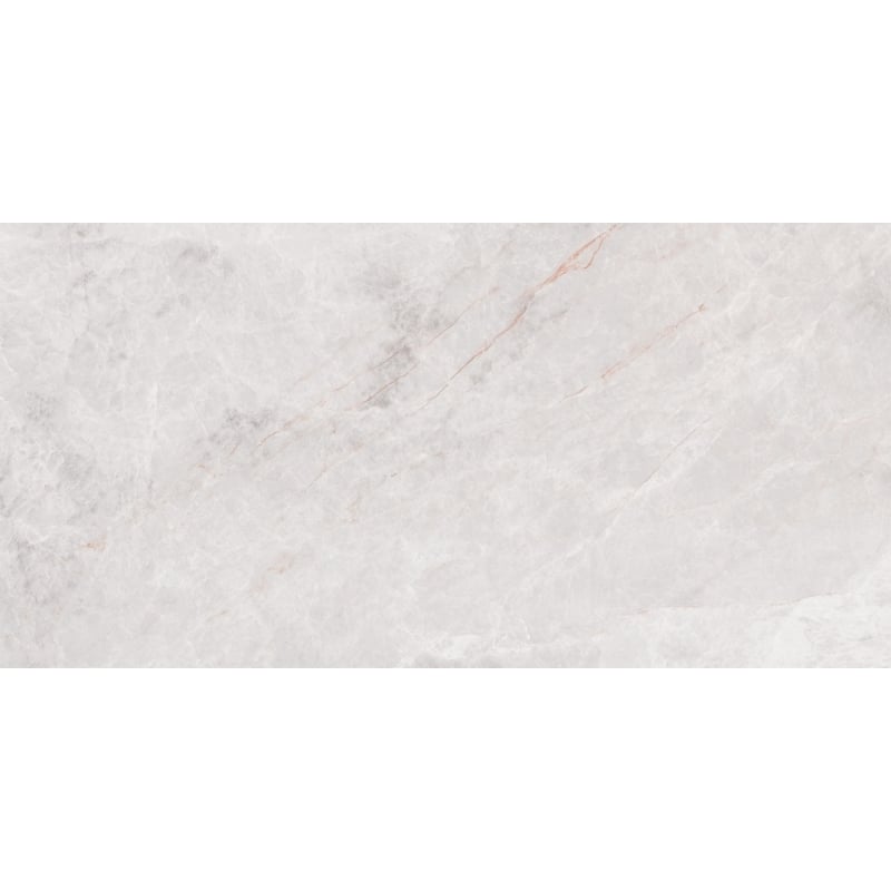 Mexen Tens White glazed rectified porcelain tile sample G1, floor-wall tile 120 x 60 cm, glossy - TL148-00-S