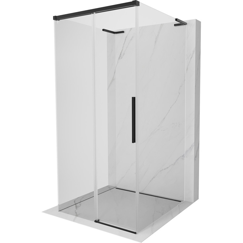 Mexen Rox-3S L 3-sided sliding shower cabin 120 x 120 cm, transparent, black - 8C2L-115-120-70-00-3S - 8C2L-120-120-70-00-3S