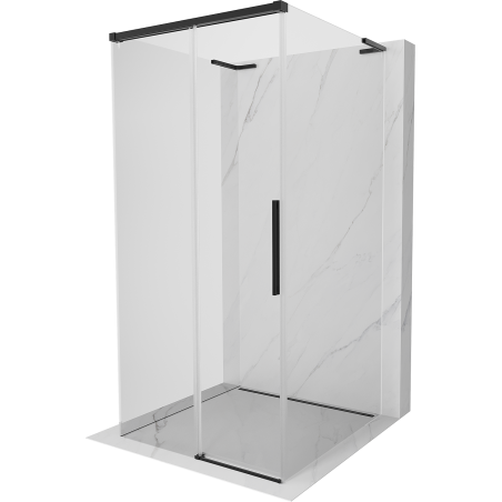 Mexen Rox-3S L 3-wall sliding shower cabin 120 x 120 cm, transparent, black - 8C2L-115-120-70-00-3S - 8C2L-120-120-70-00-3S