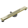 Mexen Flat 360° M18 70 cm Rotating Linear Drain, Gold - 1523070-40