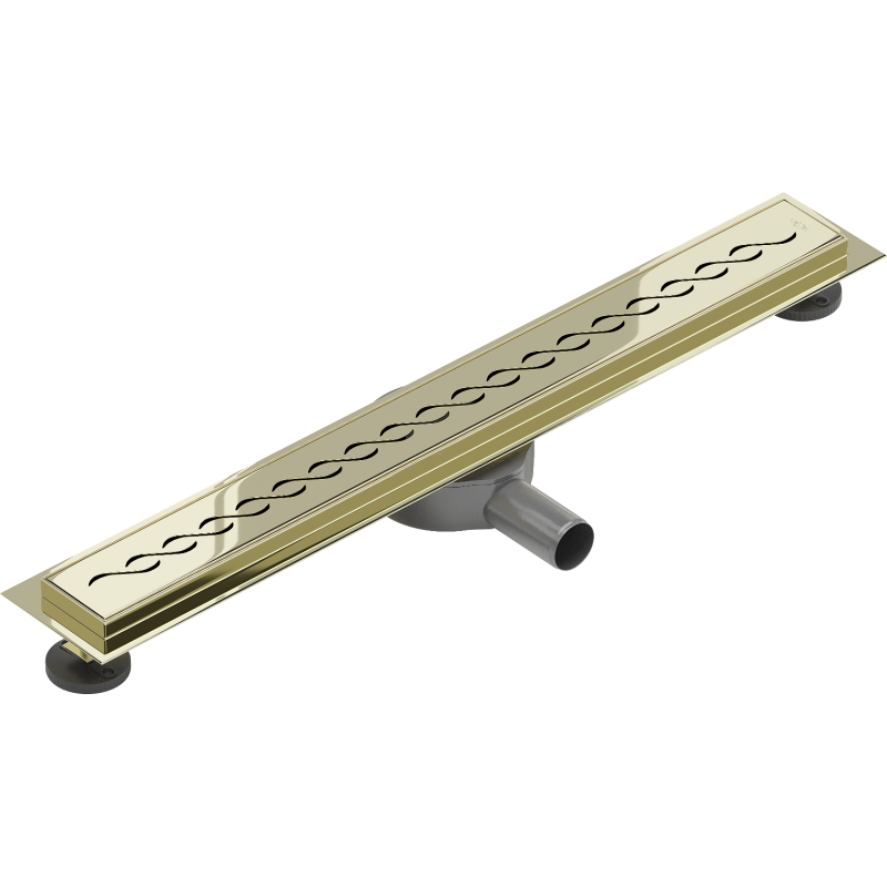 Mexen Flat 360° M18 Rotating Linear Drain 70 cm, Gold - 1523070-40