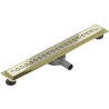 Mexen Flat 360° M18 70 cm Rotating Linear Drain, Gold - 1523070-40