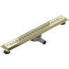 Mexen Flat 360° M18 swivel linear drain 70 cm, Gold - 1523070-40