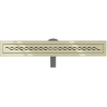 Mexen Flat 360° M18 70 cm Rotating Linear Drain, Gold - 1523070-40
