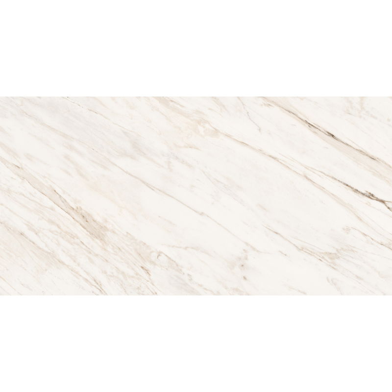 Mexen Angelo White sample of rectified glazed porcelain stoneware G1, floor-wall tile 120 x 60 cm, gloss - TL156-00-S