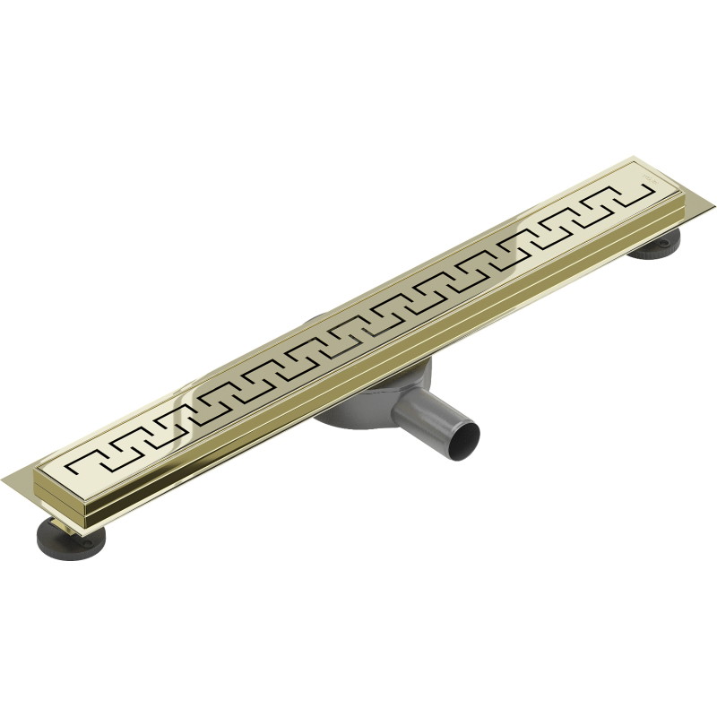 Mexen Flat 360° M15 Linear Rotating Drain 60 cm, Gold - 1524060-40