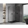Mexen Mist-H Duo Right Hinged Shower Enclosure 90 x 120 cm, Transparent, Black - 8A5-090L-120P-70-00