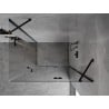 Mexen Mist H Duo shower enclosure hinged 105 x 120 cm, transparent, black - 8A5-105L-120P-70-00