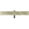 Mexen Flat 360° M15 swivel linear drain 70 cm, Gold - 1524070-40