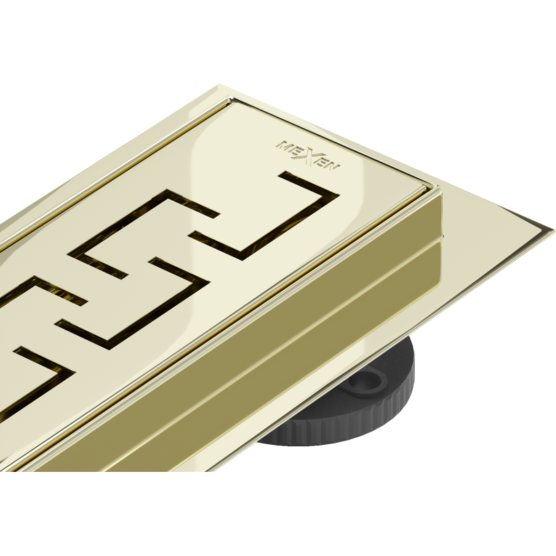 Mexen Flat 360° M15 70 cm Rotating Linear Drain, Gold - 1524070-40