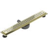Mexen Flat 360° M15 70 cm Rotating Linear Drain, Gold - 1524070-40